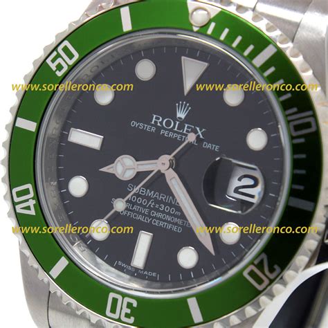 rolex submariner verde 50 anniversario peso|Relojes Rolex Submariner verde en Chrono24.